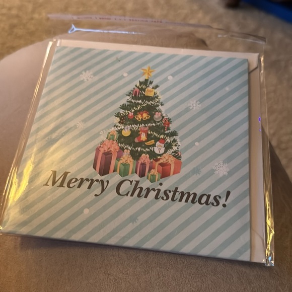 Christmas Holiday 3-D Brand New Blank Card - Merry Bright Joyful - Picture 5 of 5